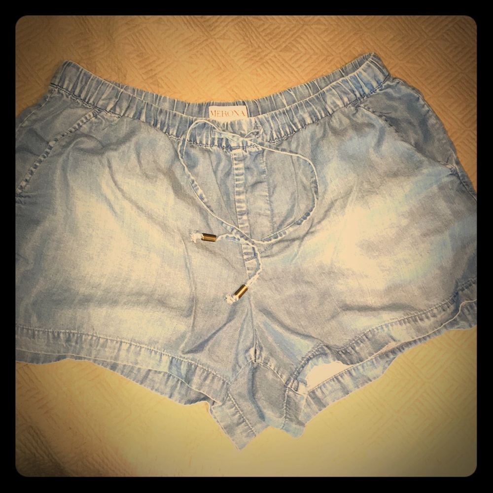 Chambray Shorts